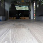 Very low angle of the new floor.