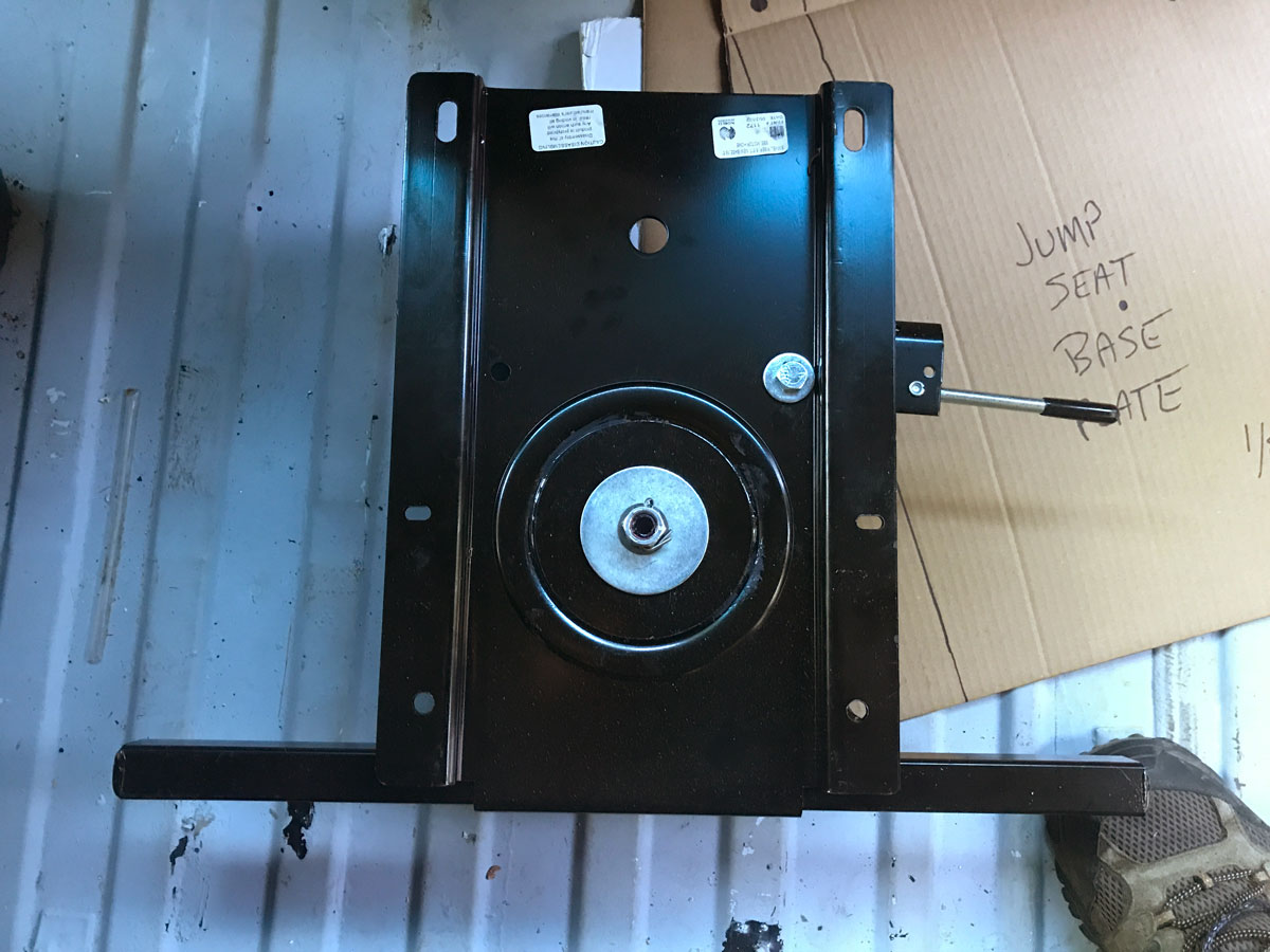 The original seat base before alterations.