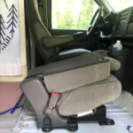 Unbolted folded seat.