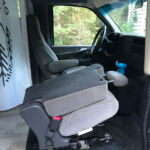 Finished, installed seat in place and folded.
