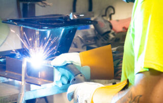 Bill welding on the seat.
