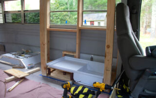 Finished bathroom structure.