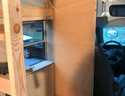 A flush of a different sort: Building the skoolie throne room – Part Deux