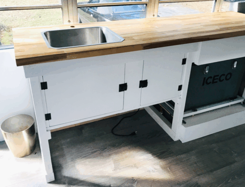How we started our skoolie kitchen and scored a Big Box deal