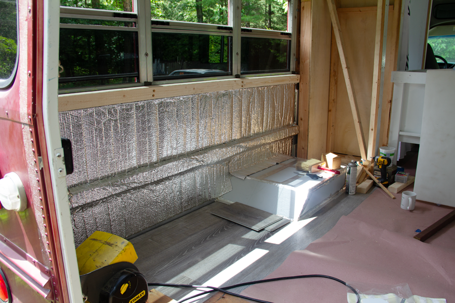 Reflectix installed.