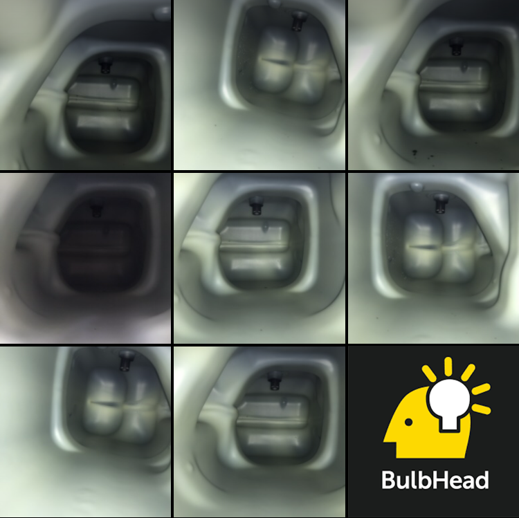 Multiple shots of the inside of tank. 