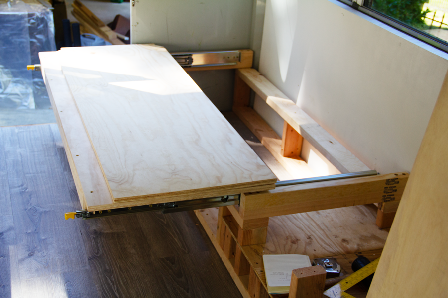 First sliding bed side. 