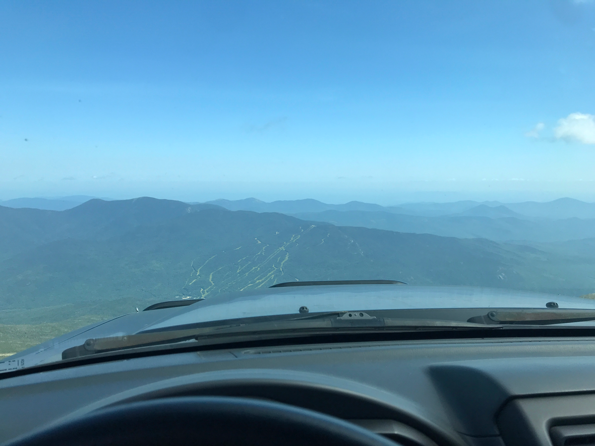 Over hood view of Mt. Washington area. 